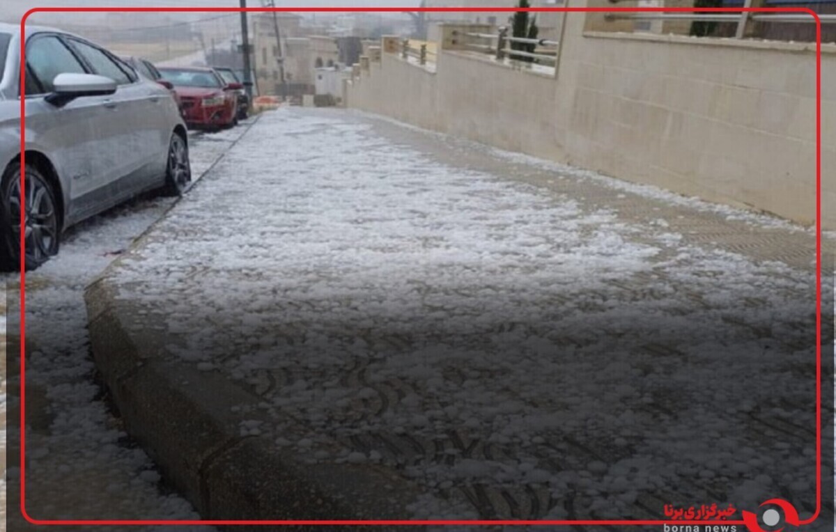 سفیدپوش شدن روستای ستون‌رش در کوهسار شهرستان سلماس