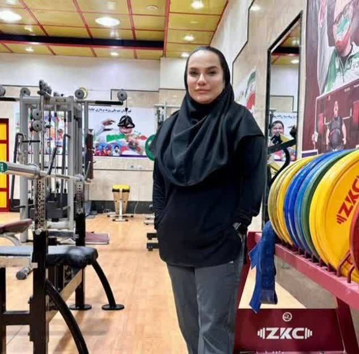 حضور صائبه عباس زاده مربی ارزشمند پاراوزنه برداری ساروی در اردوی تیم ملی