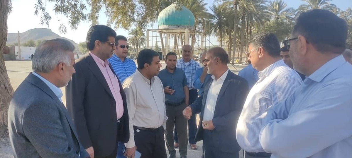 بررسی مشکلات زیرساختی زیارت پیر چوگان در بازدید معاون عمرانی استانداری هرمزگان
