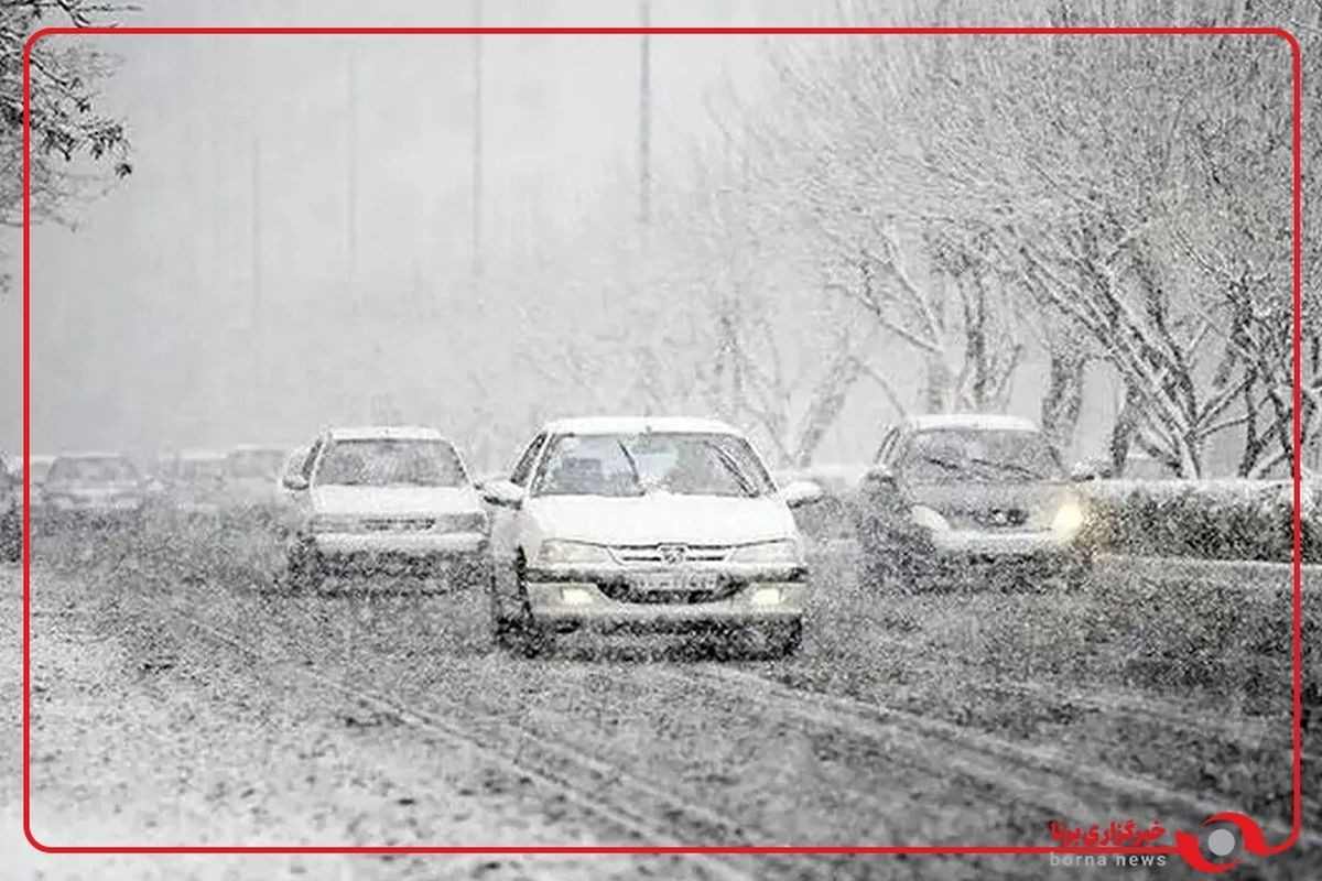 آغاز بارش برف در سونگون ورزقان