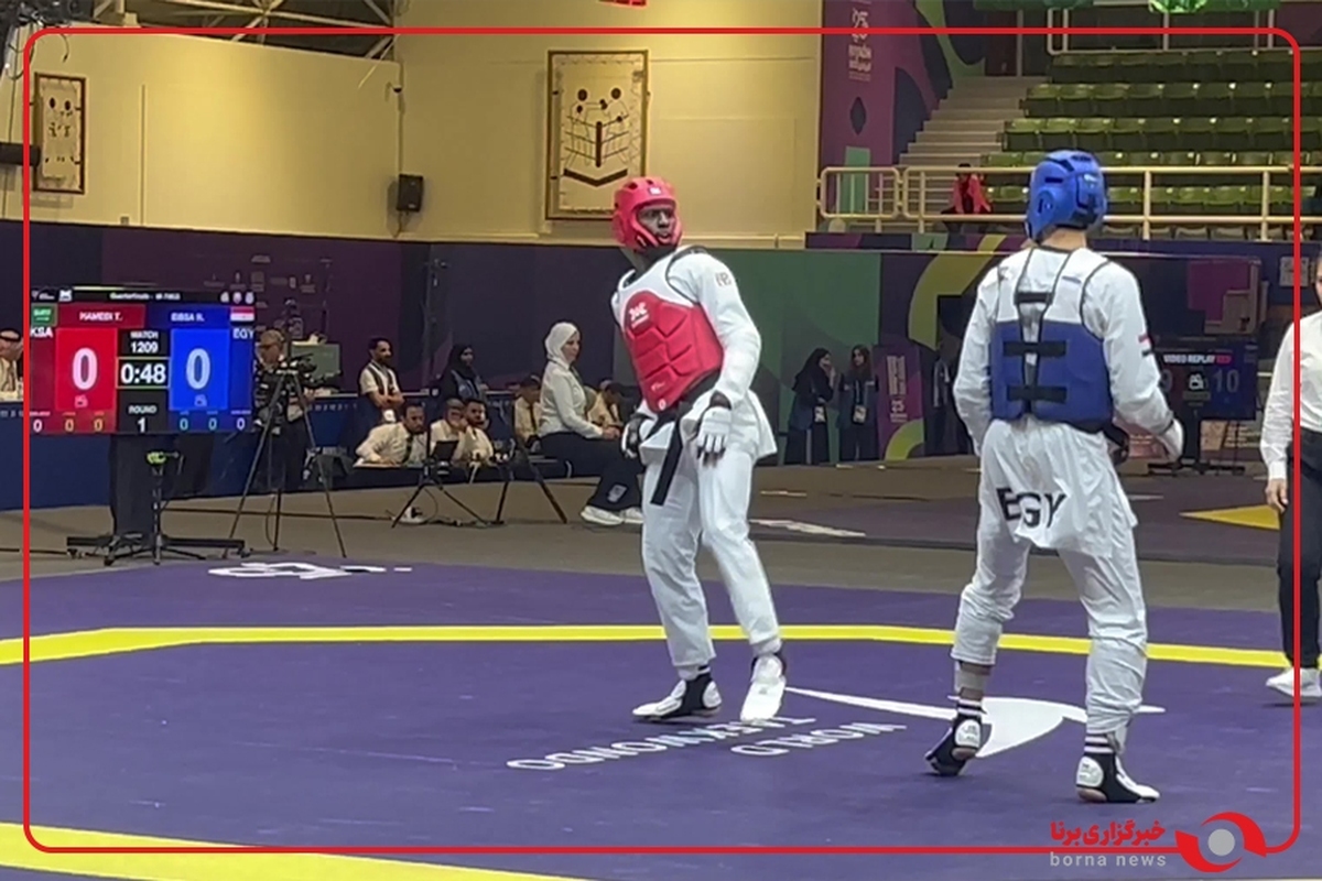 نایب ‌قهرمان کاراته المپیک با لباس تکواندو در ریاض