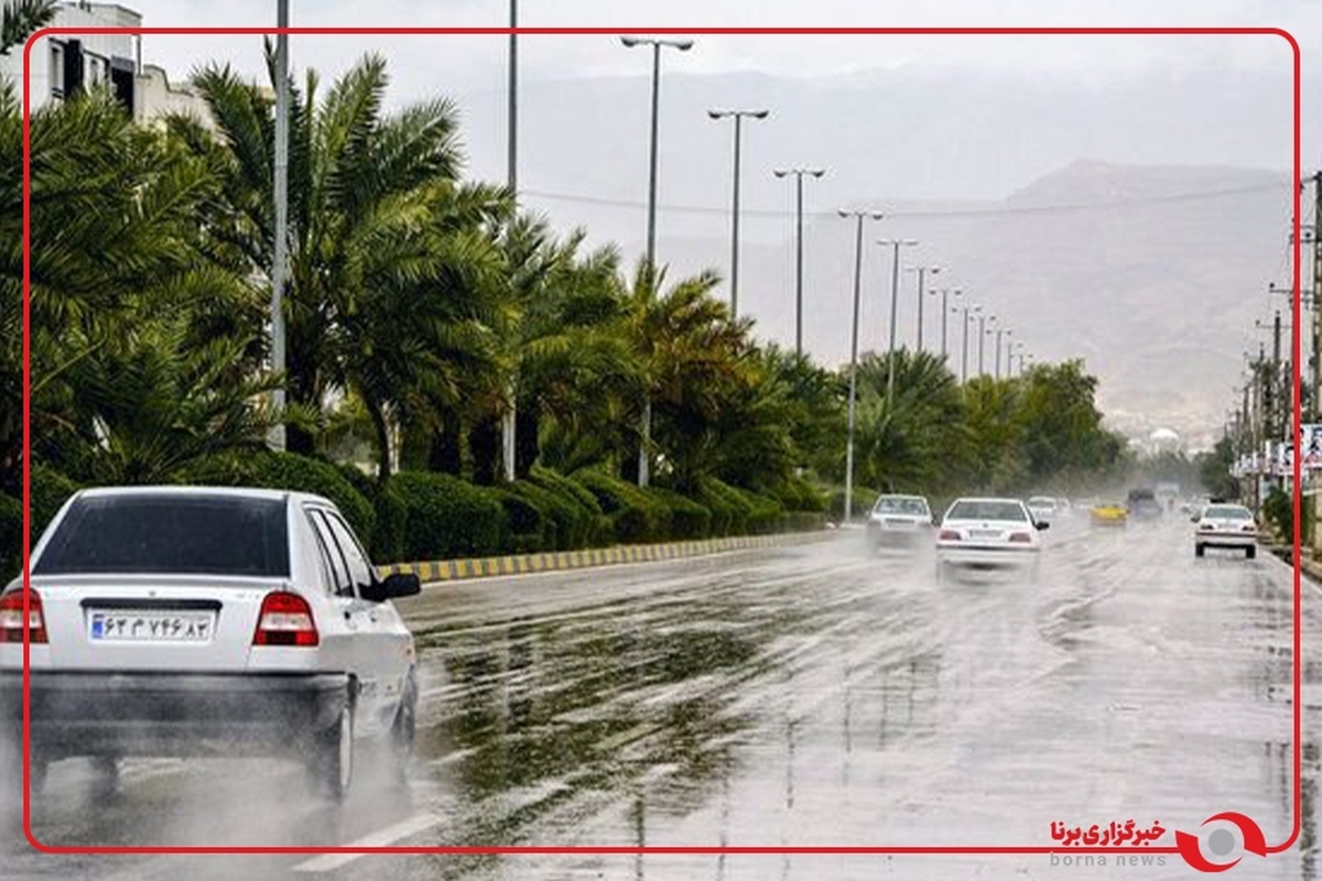 تصاویری از بارش باران در اهواز