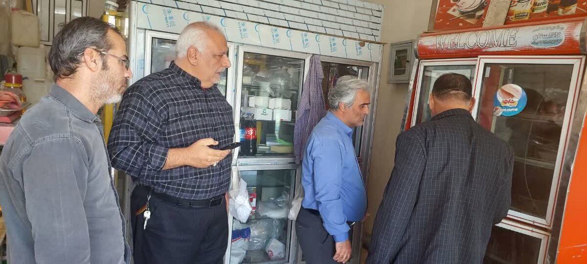 بازدید رئیس اداره دامپزشکی شهرستان بوئین‌زهرا از مراکز عرضه فرآورده‌های خام دامی دانسفهان
