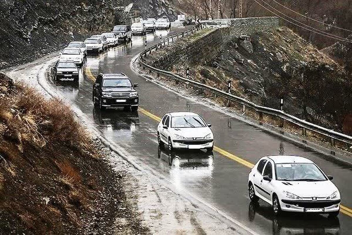 جاده کرج چالوس لغزنده است؛ رانندگان احتیاط کنند