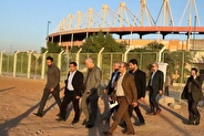 بازدید معاون توسعه مدیریت و منابع از پروژه احداث سالن ۴۵۰۰ نفره اهواز