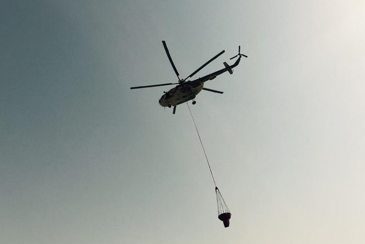 افزایش بالگردهای اطفای حریق جنگل های الیت به ۵ فروند