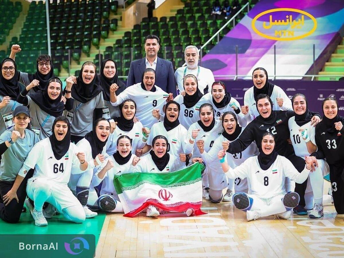 درخشش هندبال بانوان ایران با حمایت ایرانسل