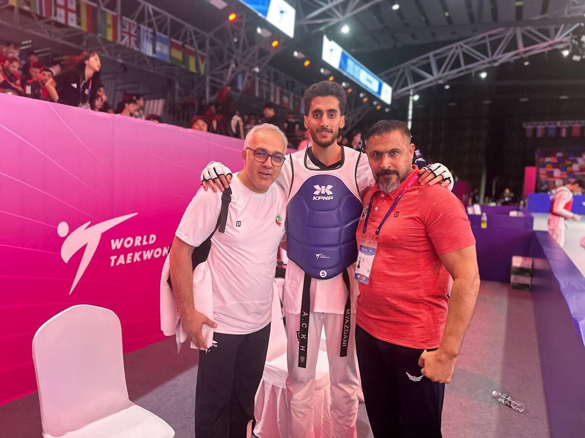 تکواندوی قهرمانی جهان/پیروزی یزدانی مقابل حریف قدر کره ای