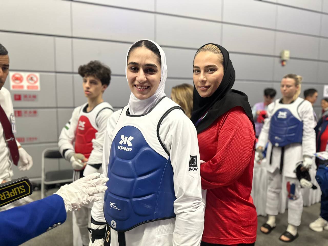 تکواندوی قهرمانی جهان/پیروزی یزدانی مقابل حریف قدر کره ای