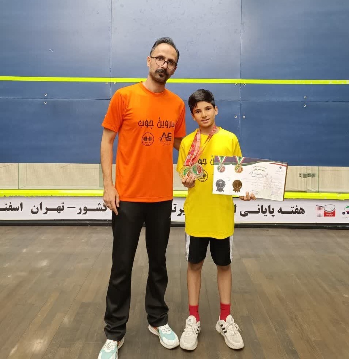 قهرمانی اسکواش خراسان جنوبی در مسابقات المپیاد استعداد‌های برتر کشور