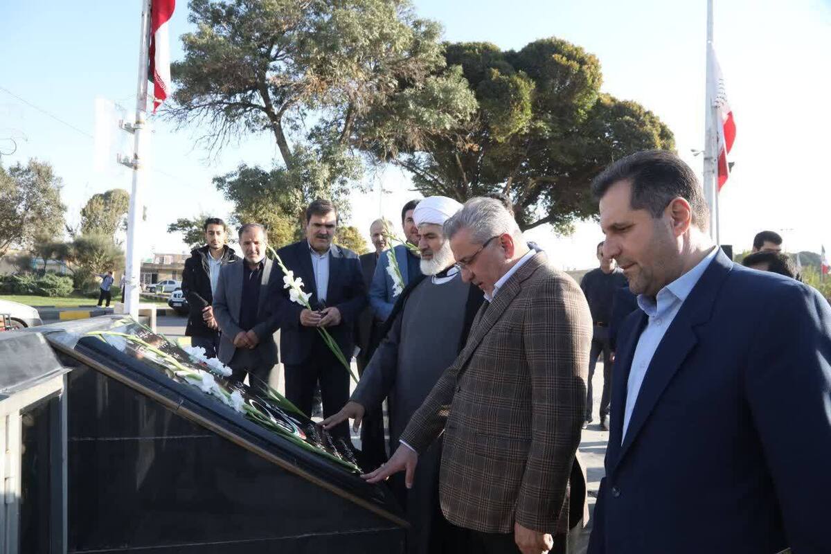 تجدید میثاق مدیران استان قزوین با آرمان‌های شهدا در آغاز هفته پدافند غیرعامل