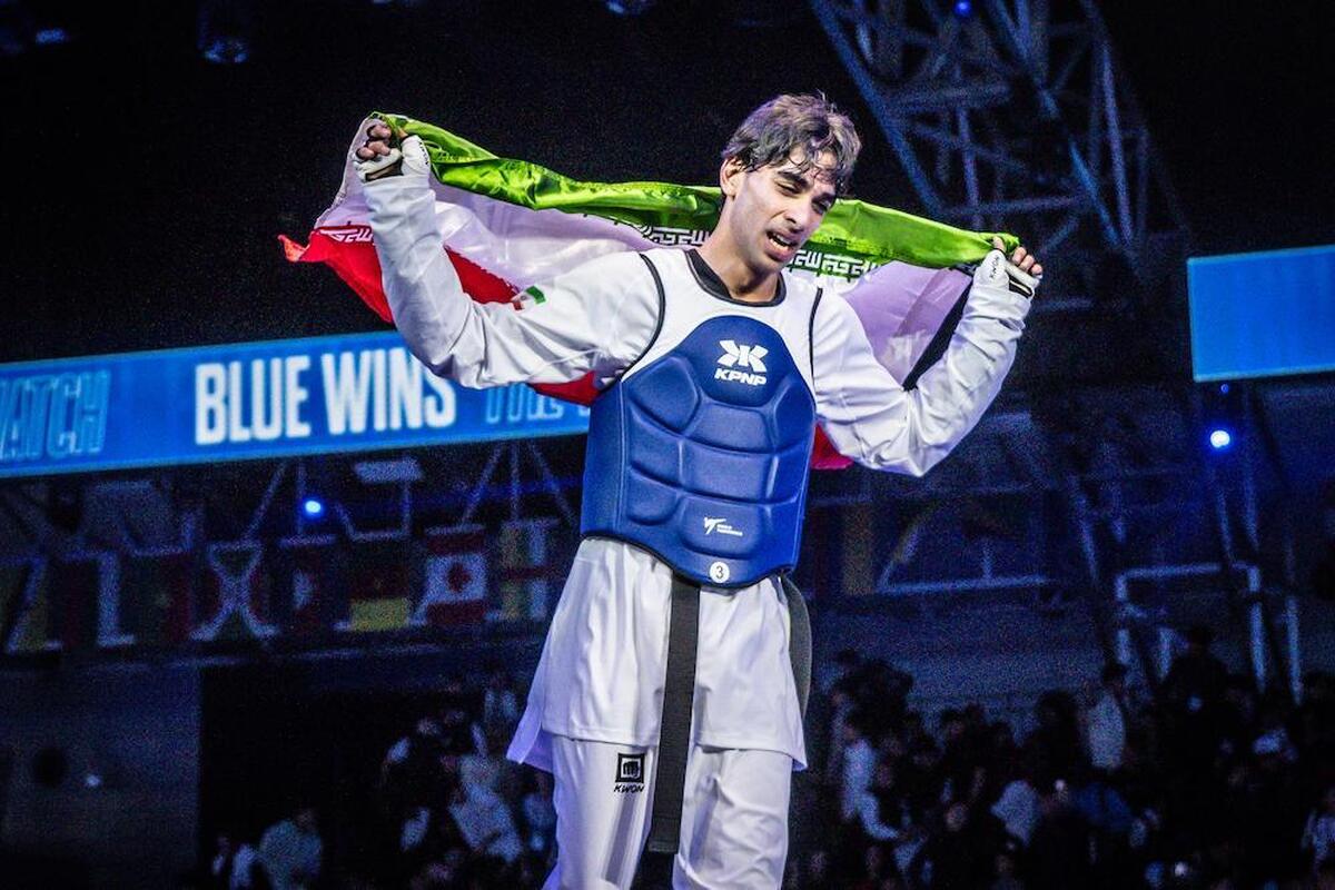 قهرمان تکواندو جهان: به عشق مردم ایران برای این طلا جنگیدم