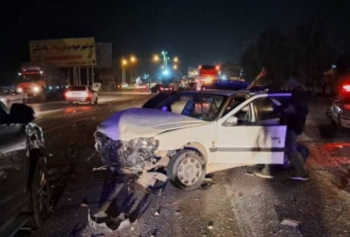 تصادف زنجیره‌ای در گالیکش با ۲۱ مصدوم