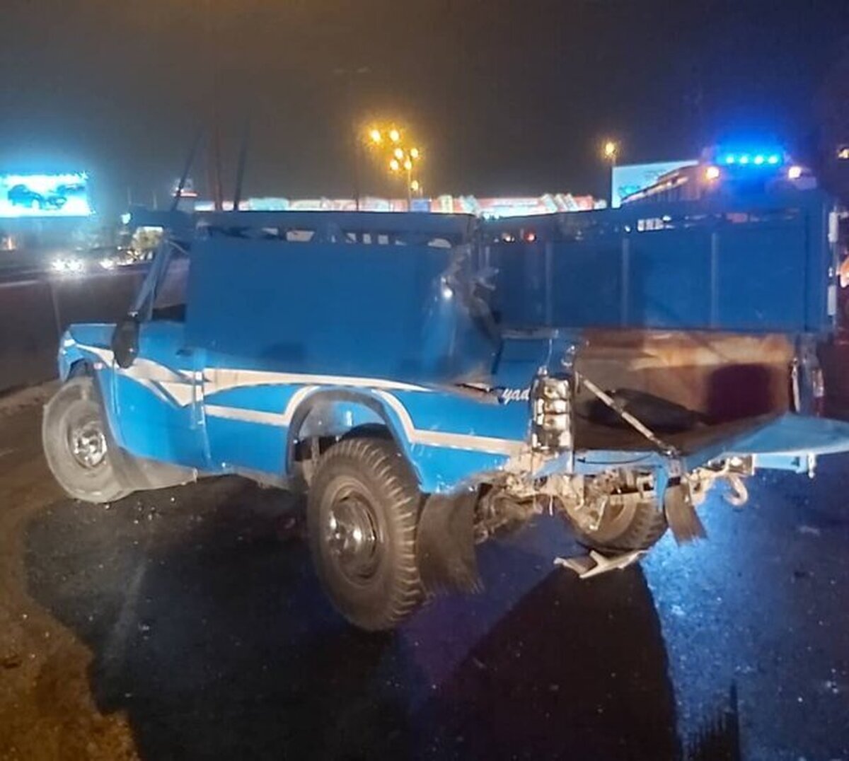 برخورد مرگبار یک دستگاه نیسان با پرشیا در اتوبان کرج