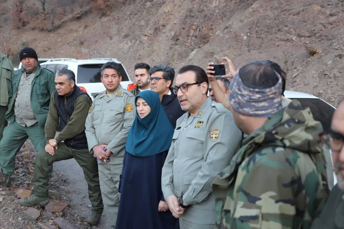 حضور رئیس سازمان حفاظت محیط زیست در جنگل الیت