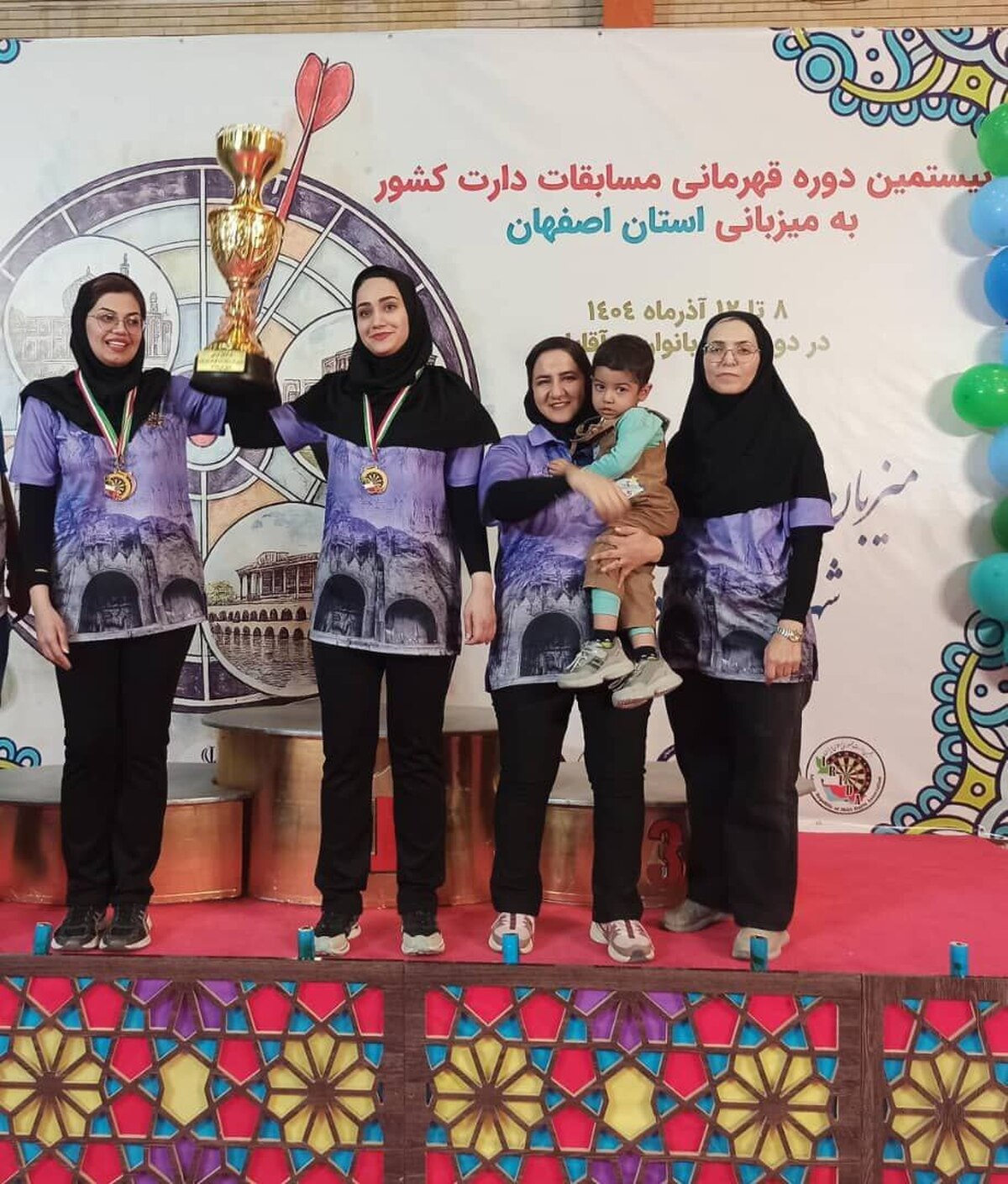 درخشش بانوان کرمانشاه در رقابت‌های ملی دارت