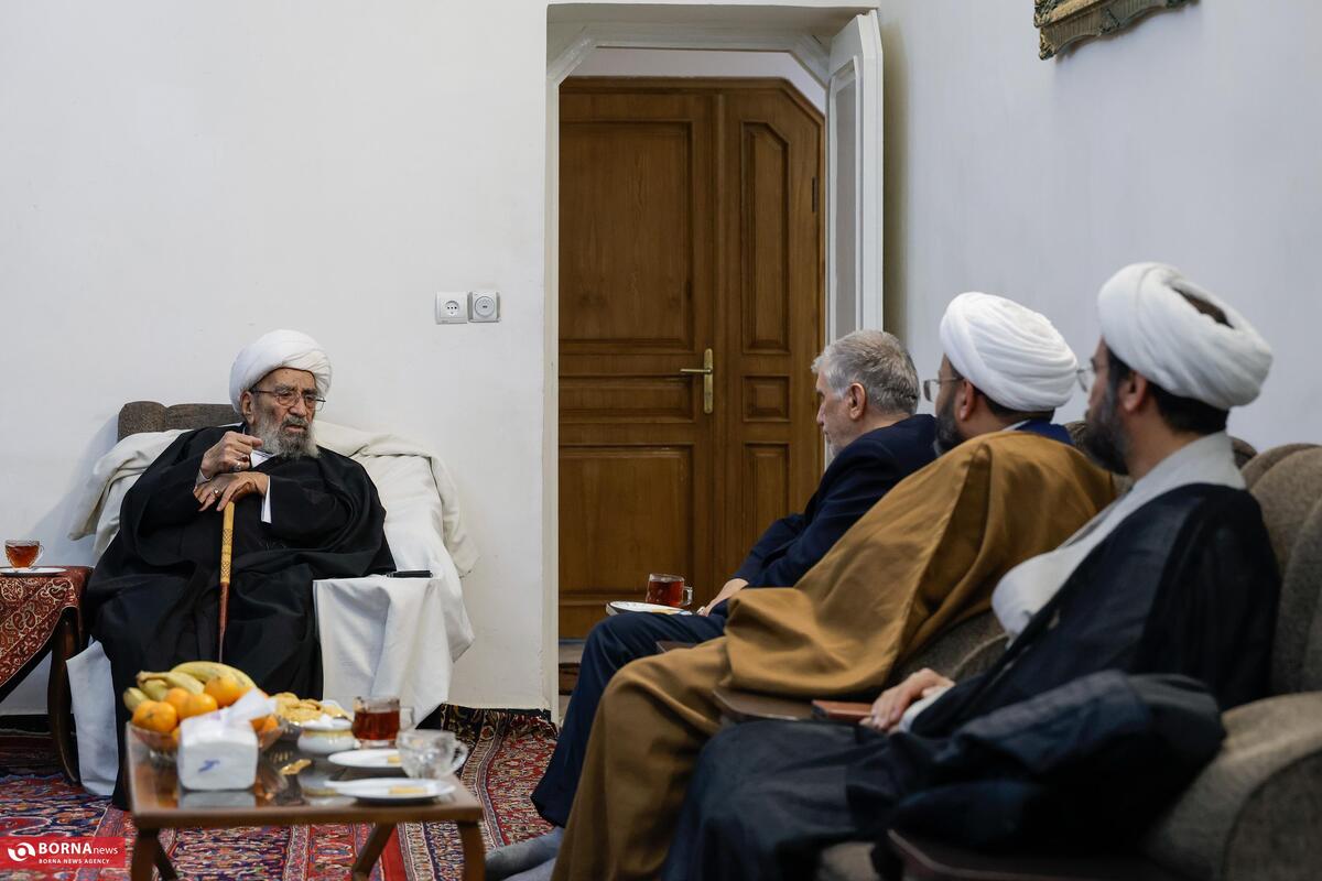 دیدار اعضای کنگره بزرگداشت آیت الله میلانی با آیت الله اشرفی شاهرودی+عکس