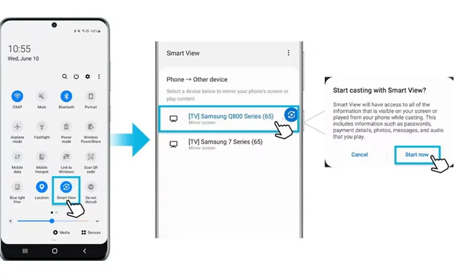 چگونه گوشی سامسونگ را به تلویزیون ال جی وصل کنیم؟ چگونه گوشی سامسونگ را به تلویزیون ال جی وصل کنیم؟