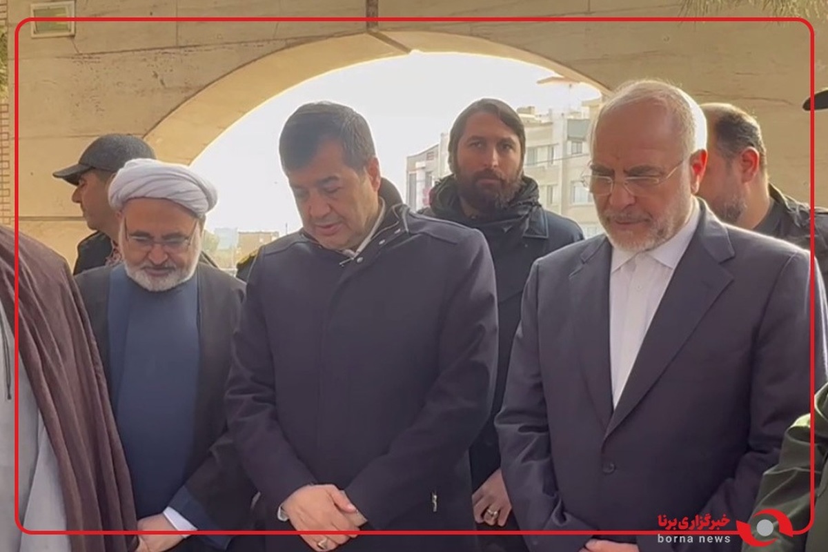 ادای احترام رییس مجلس و وزیر ورزش و جوانان به شهدای طرقبه