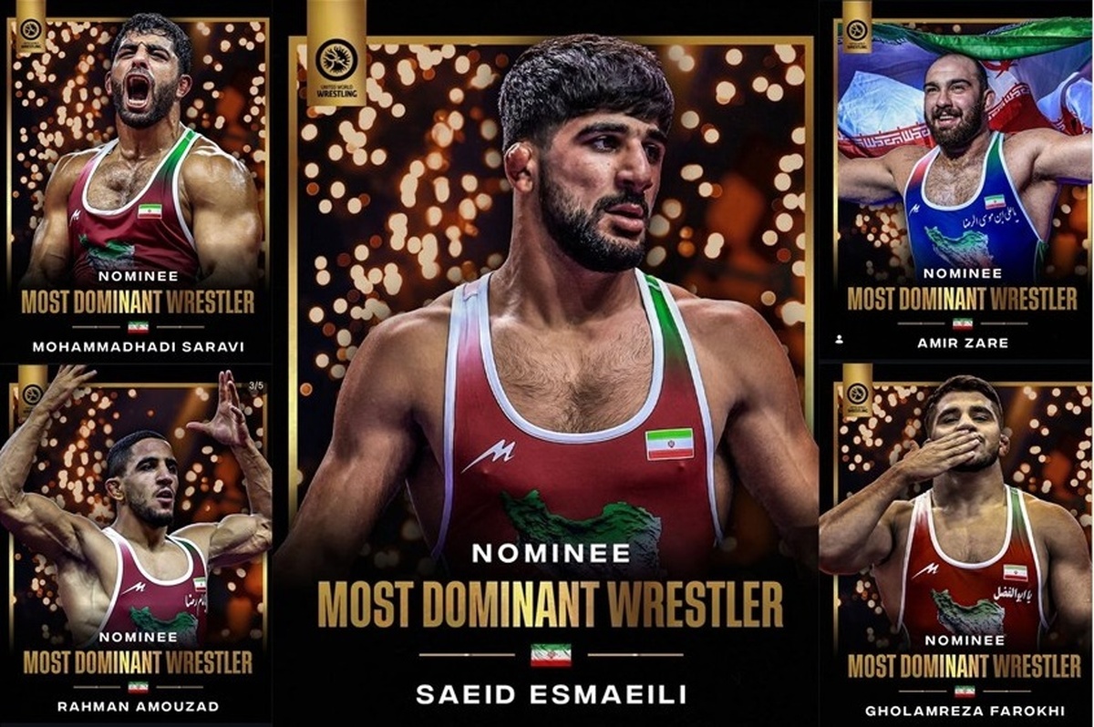 ۵ نماینده ایران در جمع نامزدهای برترین کشتی‌گیران سال ۲۰۲۵ جهان