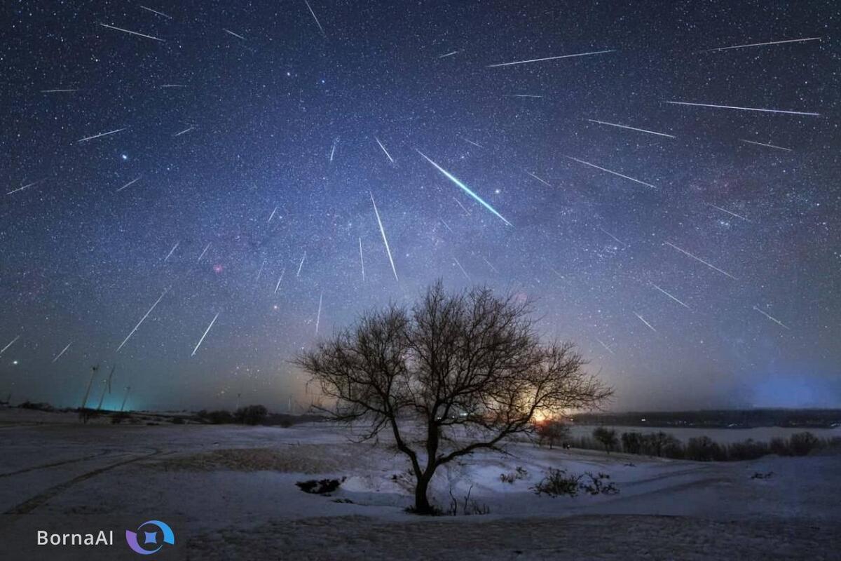 اوج بارش شهابی جوزایی؛ آسمان ایران در شبی پر از شهاب می‌درخشد