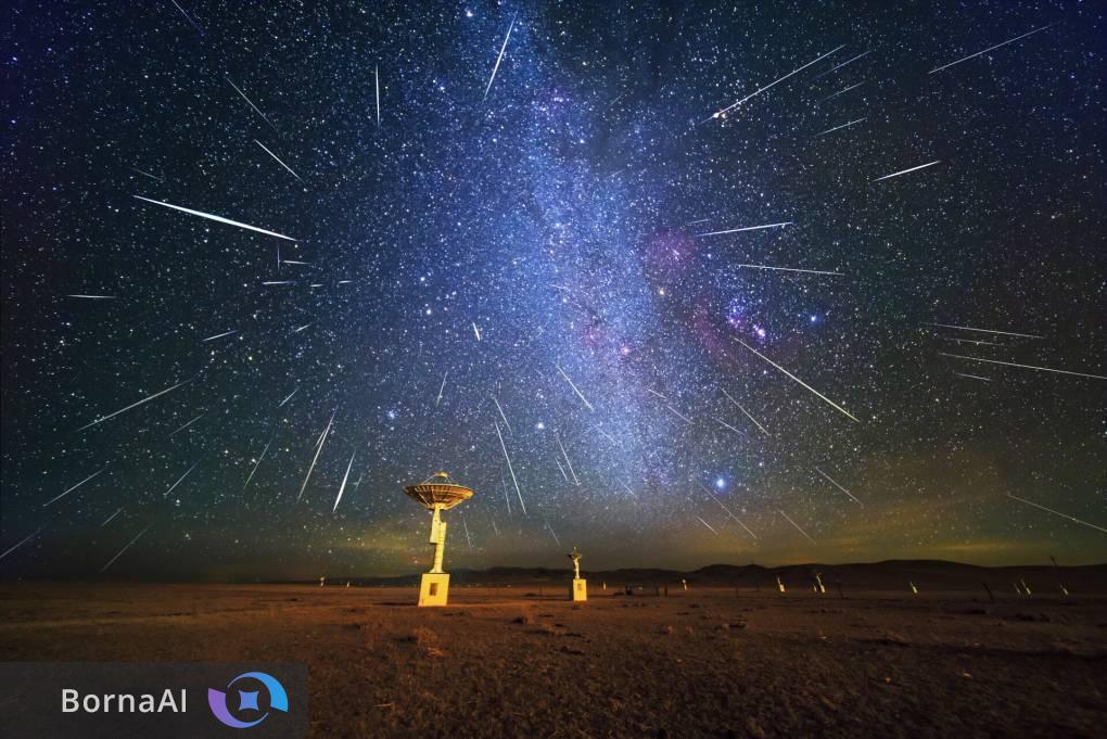 اوج بارش شهابی جوزایی؛ آسمان ایران در شبی پر از شهاب می‌درخشد