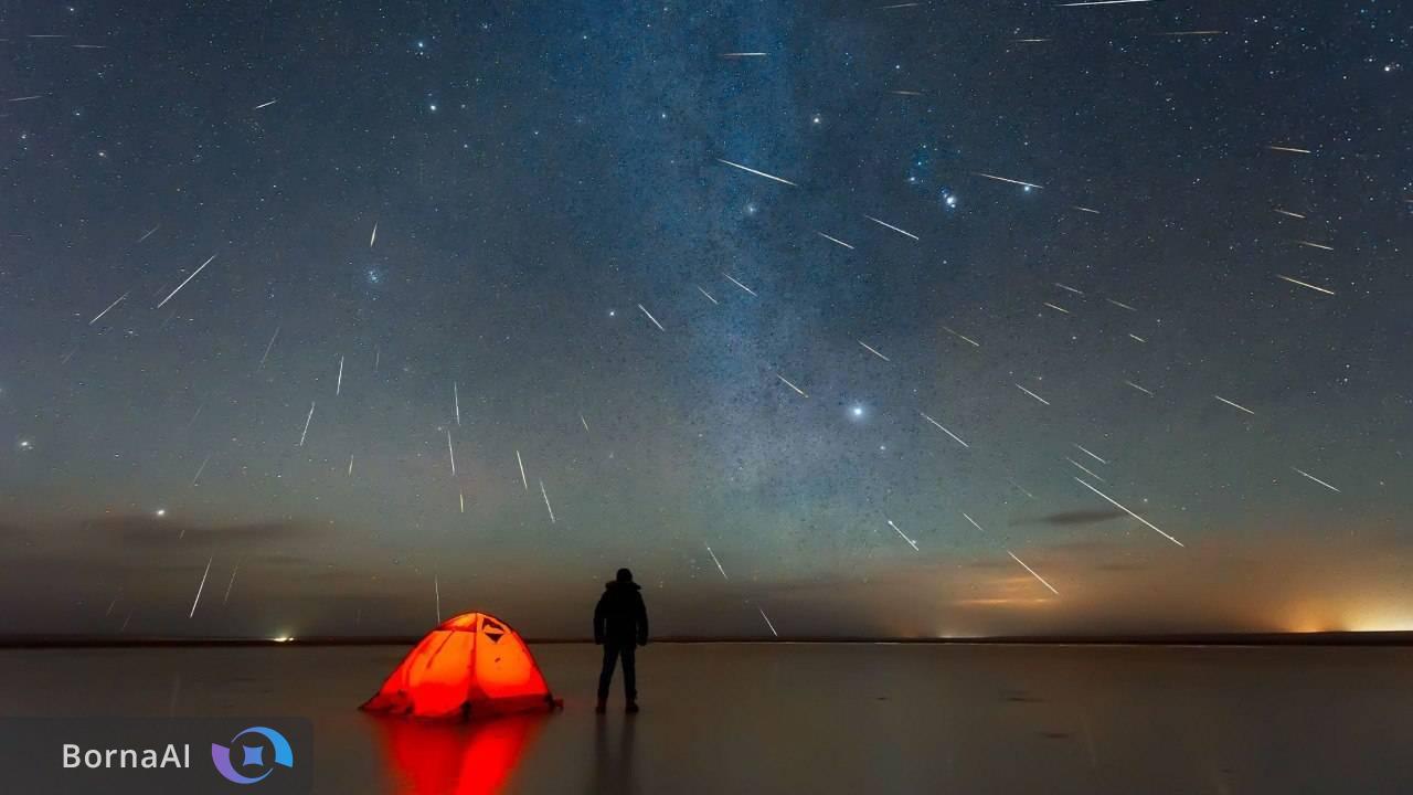 اوج بارش شهابی جوزایی؛ آسمان ایران در شبی پر از شهاب می‌درخشد