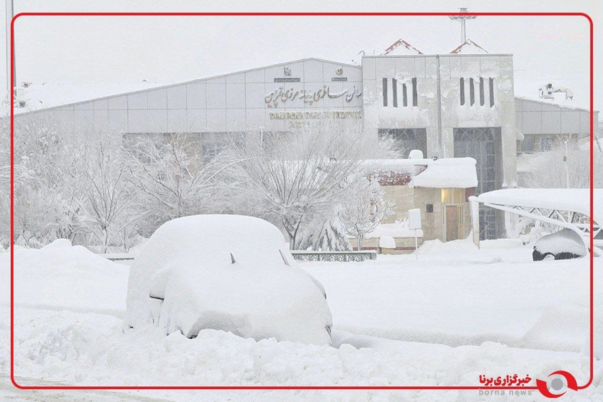 بارش برف در مرز تمرچینِ پيرانشهر، آذربایجان‌غربی
