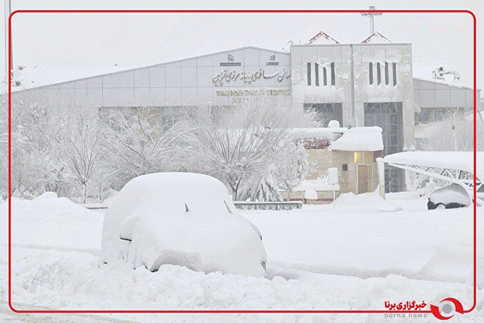 بارش برف در مرز تمرچینِ پيرانشهر، آذربایجان‌غربی