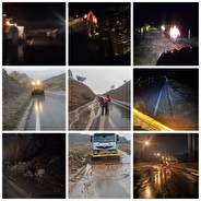 پاکسازی محورهای مواصلاتی دارای ریزش کوه در استان ایلام