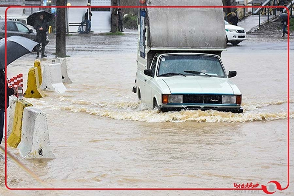 وقوع سیل در شهر آبدانان