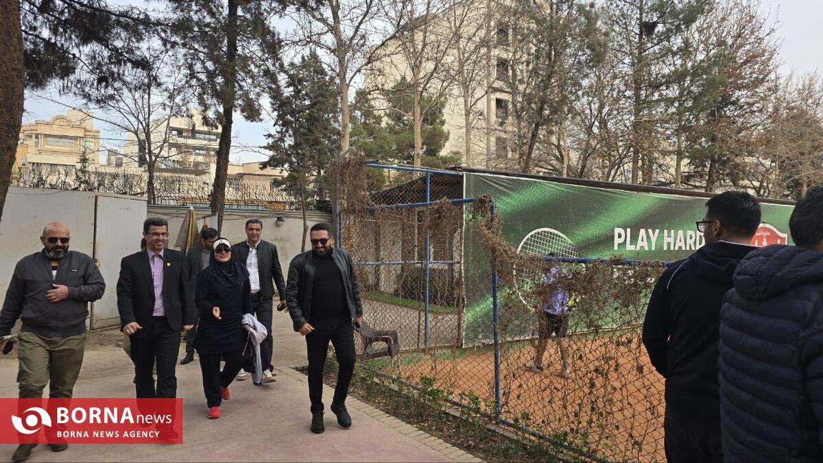 بازدید امیر زارعی از رقابت‌های تنیس جایزه بزرگ قهرمانی استان