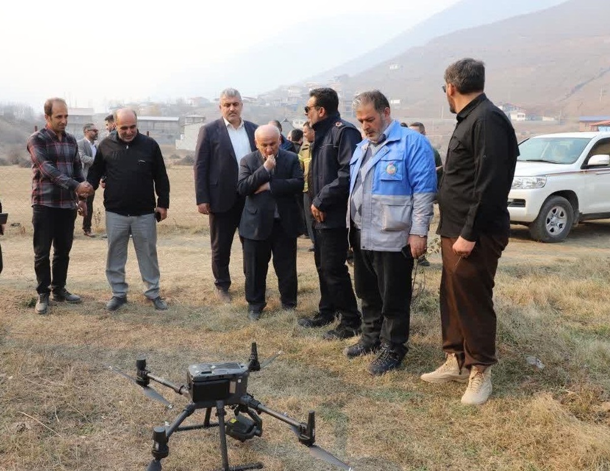 استفاده از پهپاد برای پایش دقیق‌تر آتش‌سوزی جنگل‌های الیت مرزن‌آباد