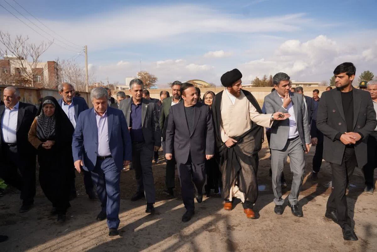 بازدید استاندار قزوین از پروژه‌های عمرانی، آموزشی و فرهنگی شهر نرجه