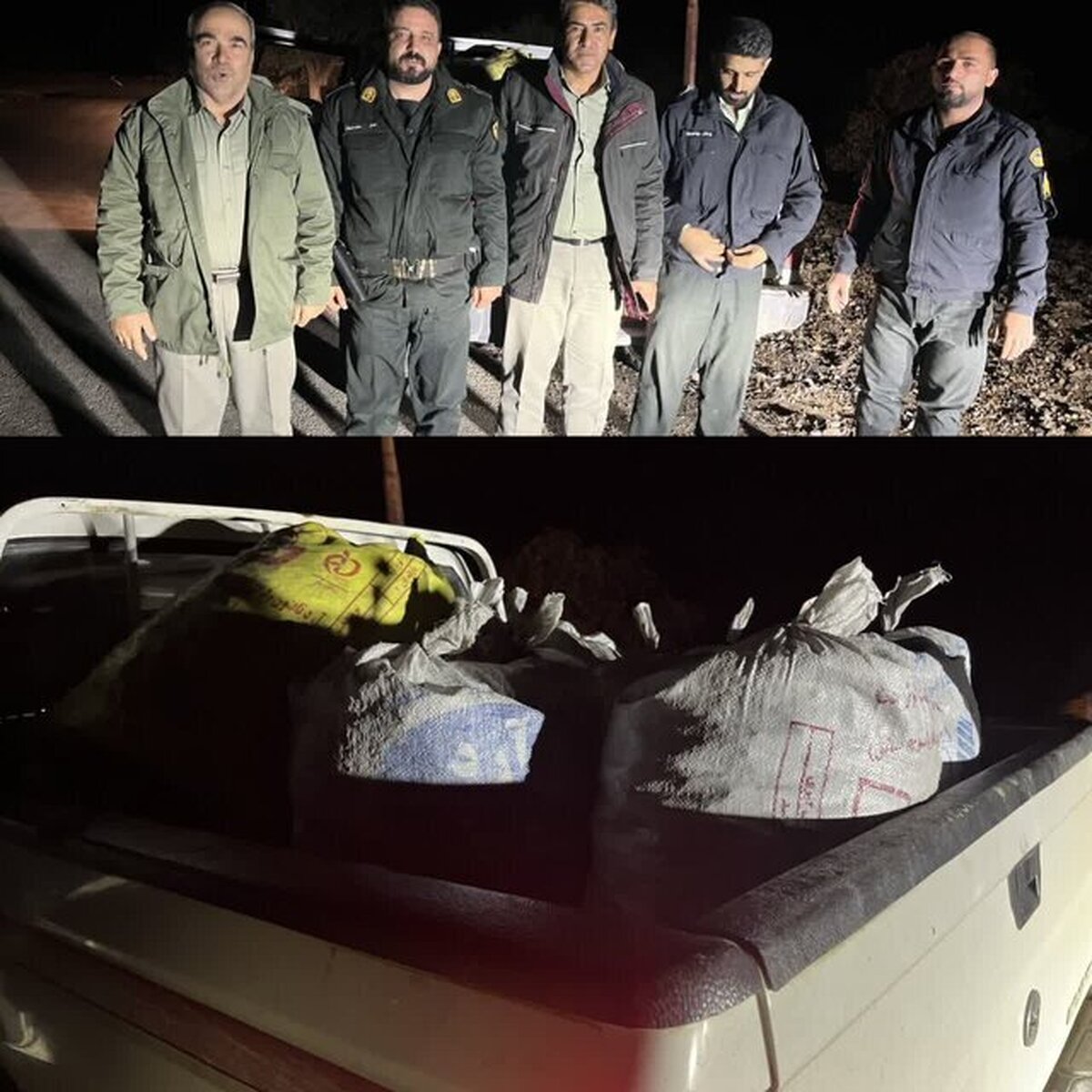 توقف یک محموله زغال قاچاق در حاشیه منطقه حفاظت‌شده دنا