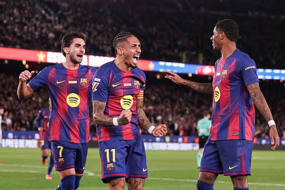 پیروزی بی‌دردسر بارسلونا در لالیگا با درخشش ستاره برزیلی