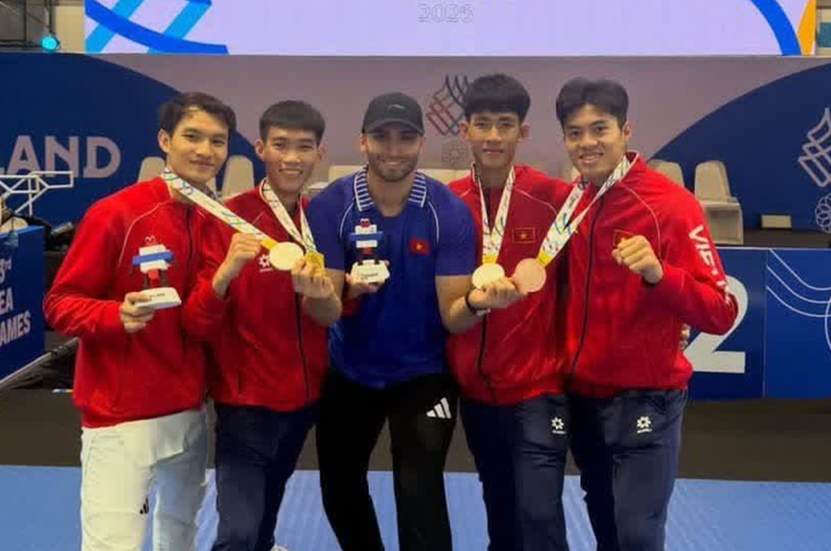 درخشش تیم ملی تکواندو ویتنام با هدایت مربی قزوینی
