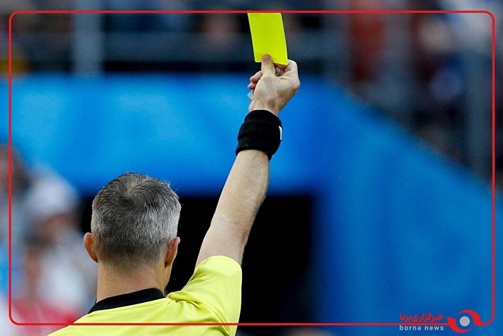 کارت زرد به مهاجم آلومینیوم به دلیل شبیه‌سازی
