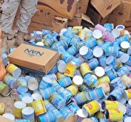 کشف ۵۵۰ قوطی شیرخشک قاچاق در مشهد