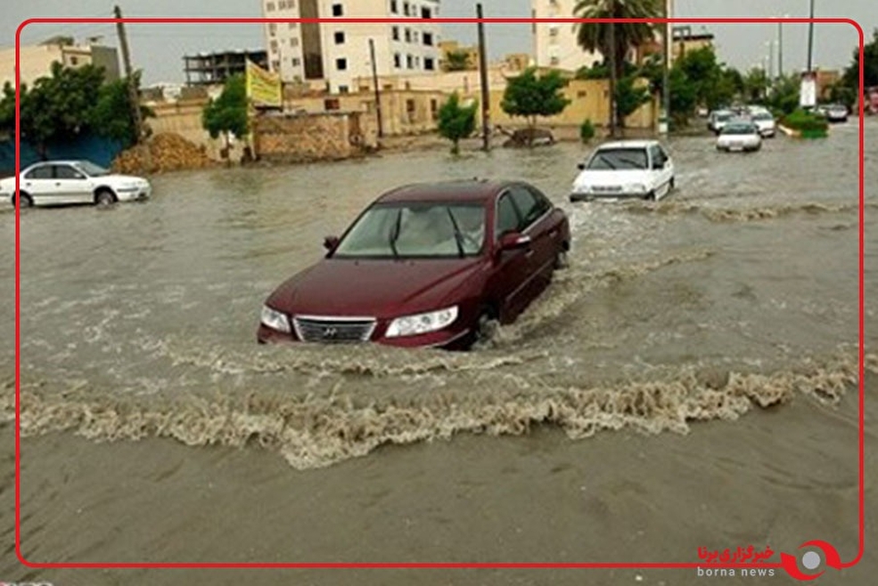 تصاویری از میزان بارش باران در بندرعباس