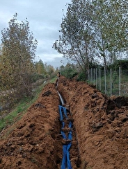 عملیات اجرایی خط انتقال از مخزن ۳۰ هزار متر مکعبی لاکان به چند روستاي گیلان