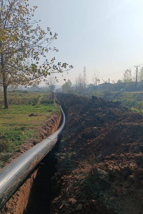 عملیات اجرایی خط انتقال از مخزن ۳۰ هزار متر مکعبی لاکان به چند روستاي گیلان