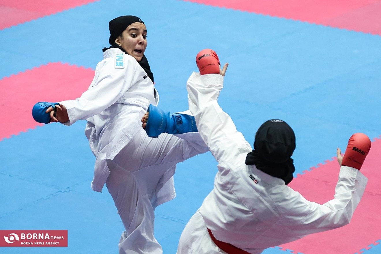 رقابت های کاراته قهرمانی کشور دختران