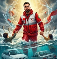 نجاتگر هلال احمر جهرم حین امدادرسانی در بارش‌ها درگذشت