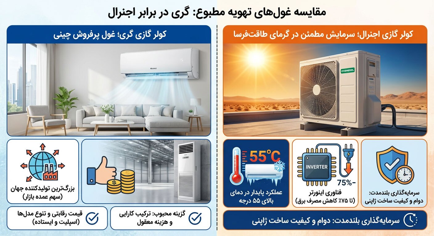 بهترین مارک کولر گازی خارجی کدام است؟ بهترین مارک کولر گازی خارجی کدام است؟