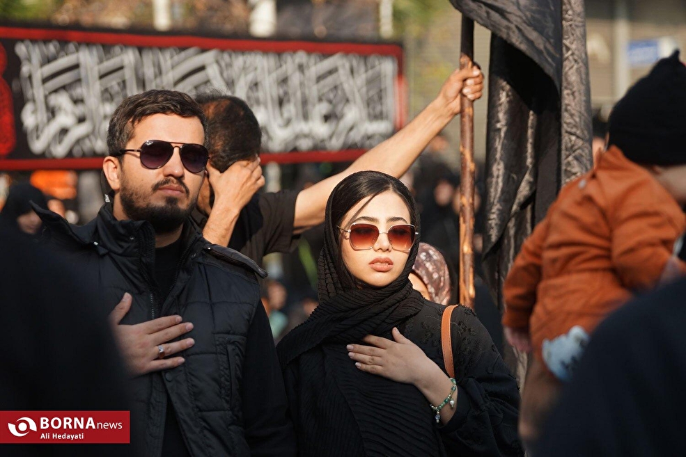 مراسم عزاداری فاطمی در میدان فاطمی تهران