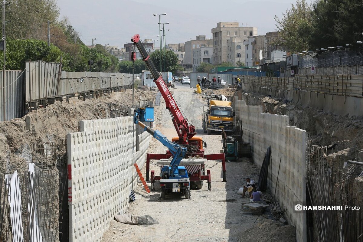 پیشرفت پروژه زیرگذر میدان سپاه/  اجرای پنج‌مرحله‌ای برای رفع یکی از گره‌های قدیمی ترافیکی تهران‌