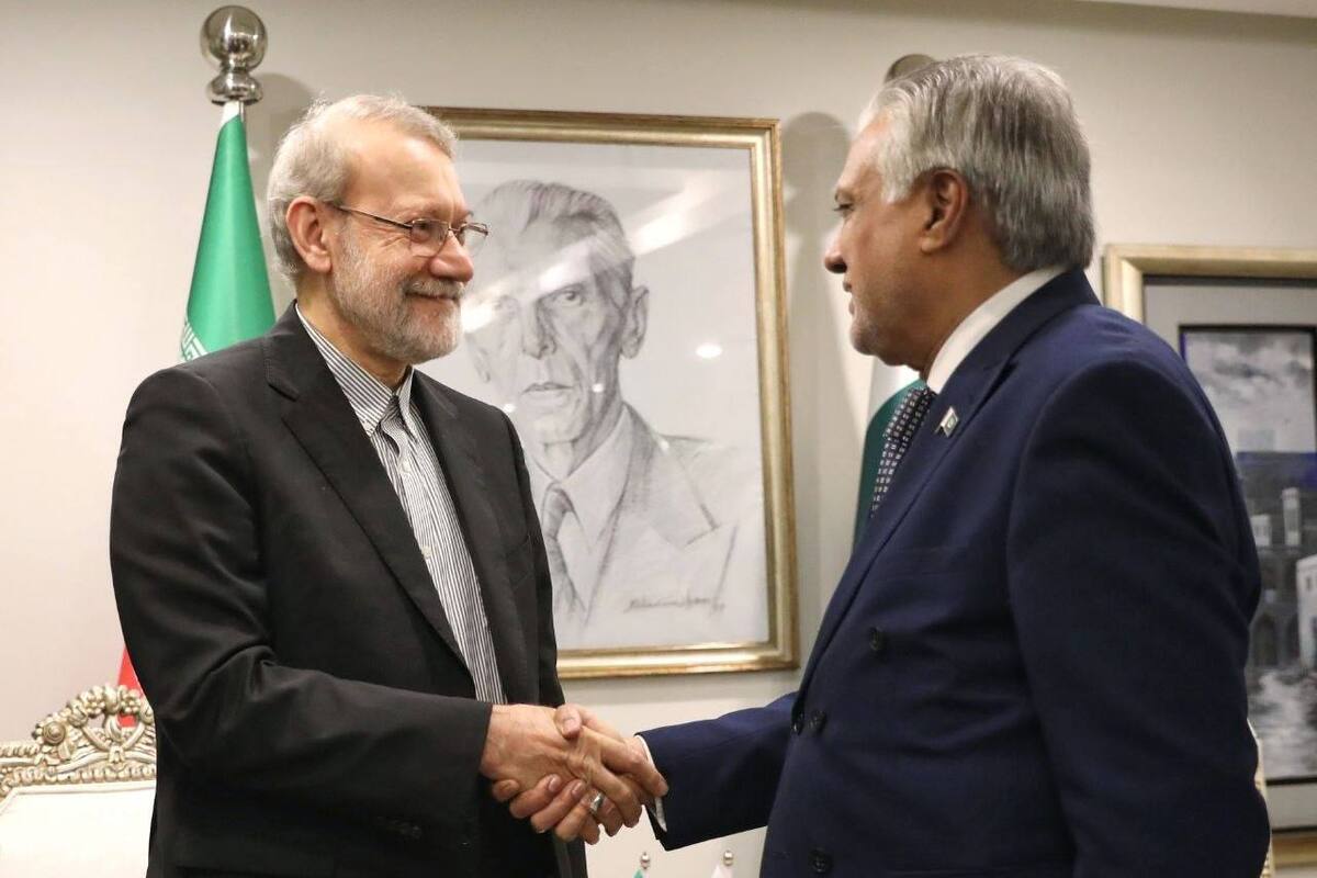 دیدار لاریجانی با معاون نخست وزیر و وزیر امور خارجه پاکستان