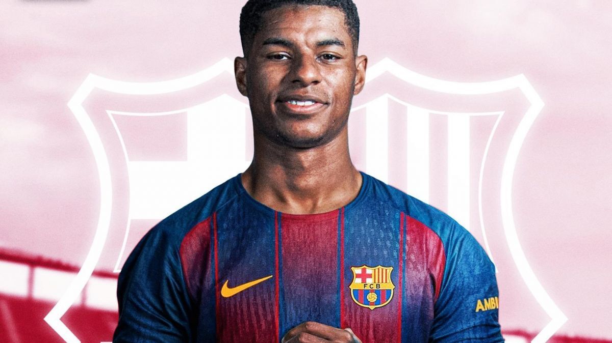 لبخند رشفورد یعنی او از حضور در بارسلونا لذت می‌برد