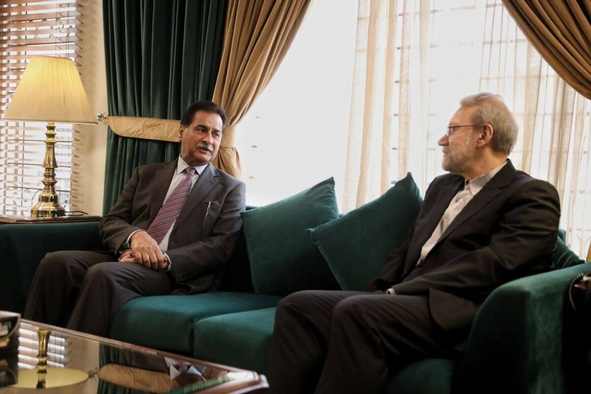 دیدار لاریجانی با رئیس مجلس ملی پاکستان
